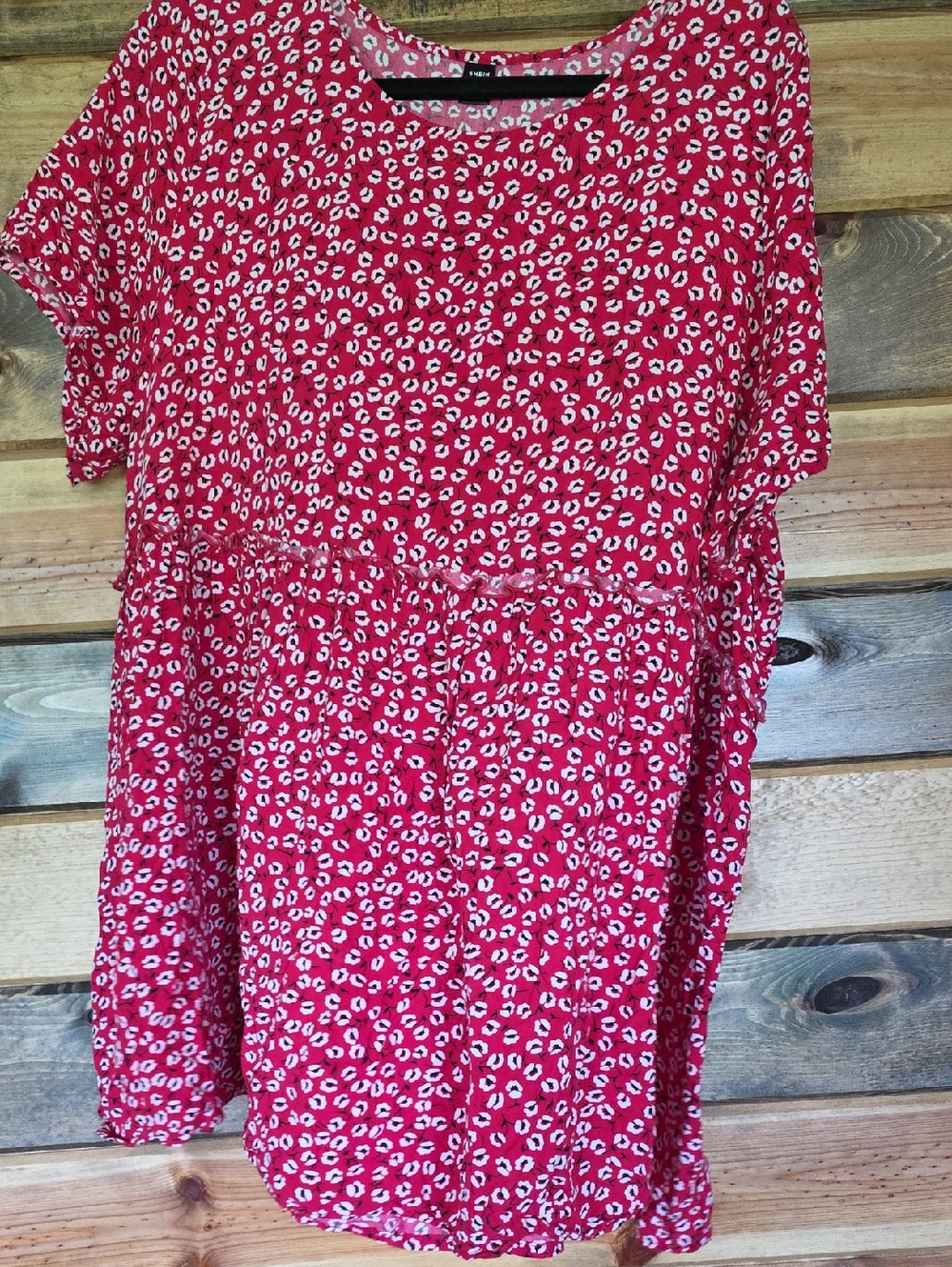 SHEIN Pink Floral Babydoll Dress